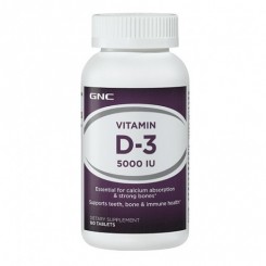 GNC Vitamina D-3 5000 UI (Absorção de Cálcio)