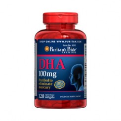 DHA 100mg Ômega-3 (Saúde do Cérebro) Puritan