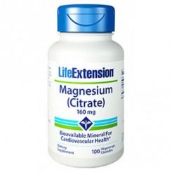 Magnesium Citrate 160mg (Citrato de Magnésio) Life Extension